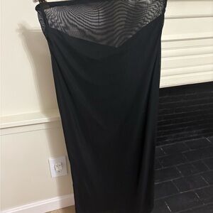 Commense Black Draped Dress